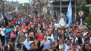 Thousands of faithful will participate in the 50th pilgrimage to Luján. Photo: Archives of Canal26