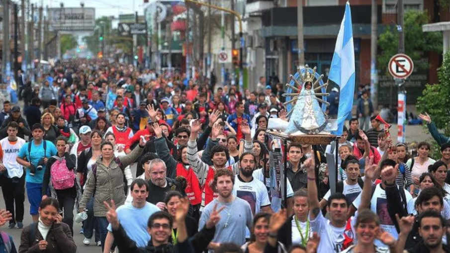 Thousands of faithful will participate in the 50th pilgrimage to Luján. Photo: Archives of Canal26